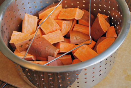 Steamed Sweet Potatoes Mashed Sweet Potatoes recipe and image by Lacey Stevens-Baier, personal chef of Sweet Pea Chef