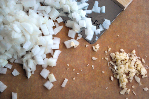 Onion and Garlic Simple Tomato Sauce recipe and image by Lacey Stevens-Baier, personal chef of Sweet Pea Chef