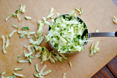 Grated Zucchini Sweet zucchini cupcakes with cream cheese frosting recipe and image by Lacey Stevens-Baier, personal chef of Sweet Pea Chef