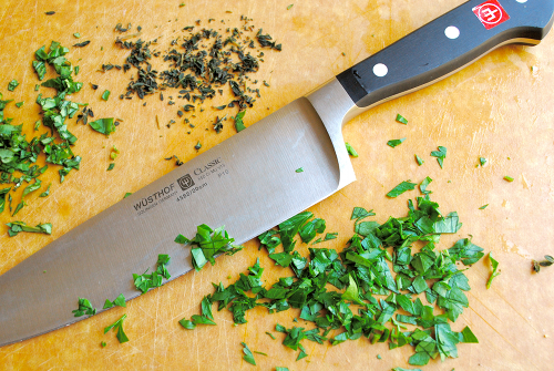 Chopped Herbs Potato Salad recipe and image by Lacey Stevens-Baier, personal chef of Sweet Pea Chef