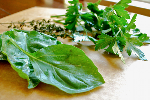Fresh Herbs Potato Salad recipe and image by Lacey Stevens-Baier, personal chef of Sweet Pea Chef