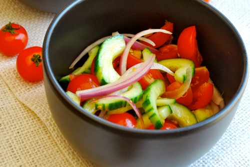 Cherry Tomato and Cucumber Salad