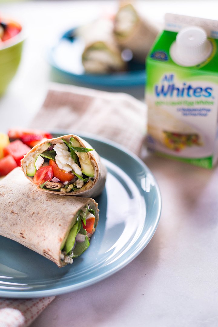 Spinach, Egg White & Zucchini Wraps | An easy, high protein lunch that's ready in 15 minutes! | A Sweet Pea Chef #ad