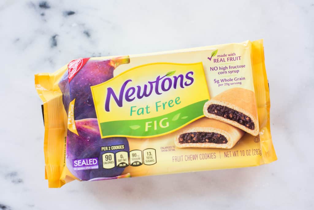 Overhead view of fat-free Fig Newtons that contain refined carbs as discussed in 10 Foods That Cause Inflammation.